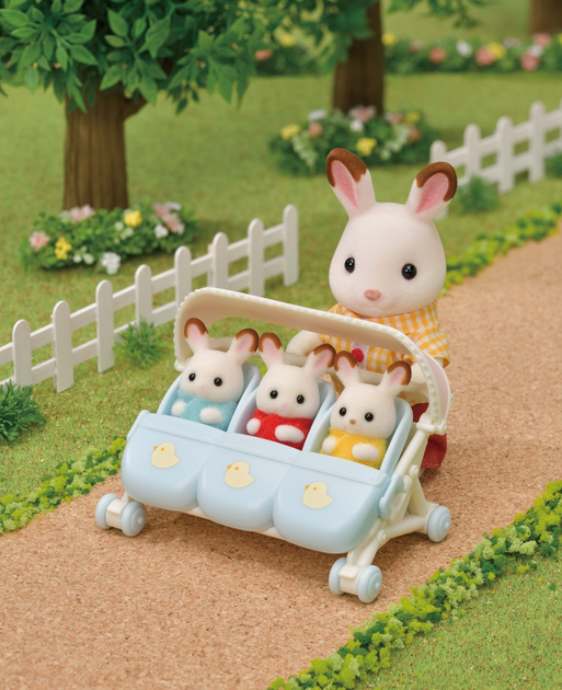 Набір Sylvanian Families Коляска для трійні (SLV5533) - зображення 3