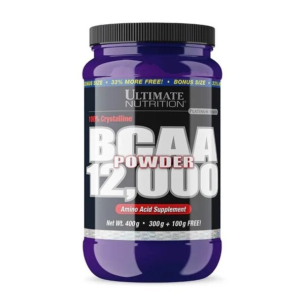Амінокислота Ultimate Nutrition BCAA 12 000 powder 400 грам Без смаку
