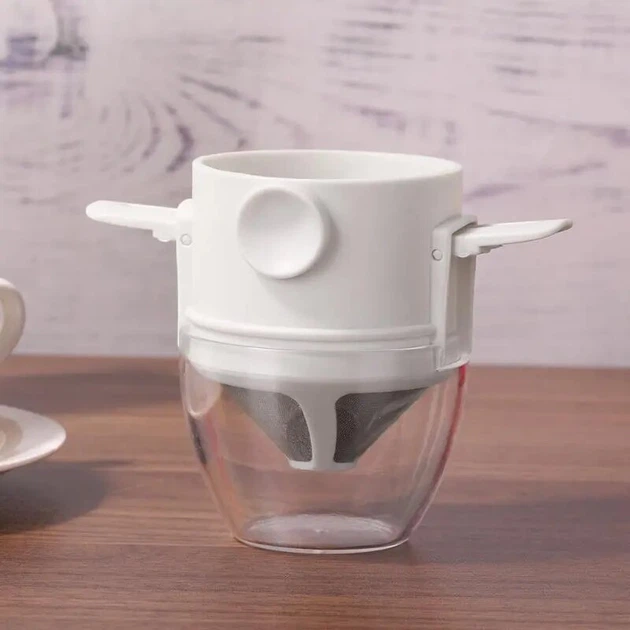 Пуровер/воронка/фильтр Semi Coffee Maker многоразовая, White для ручного заваривания кофе - изображение 2