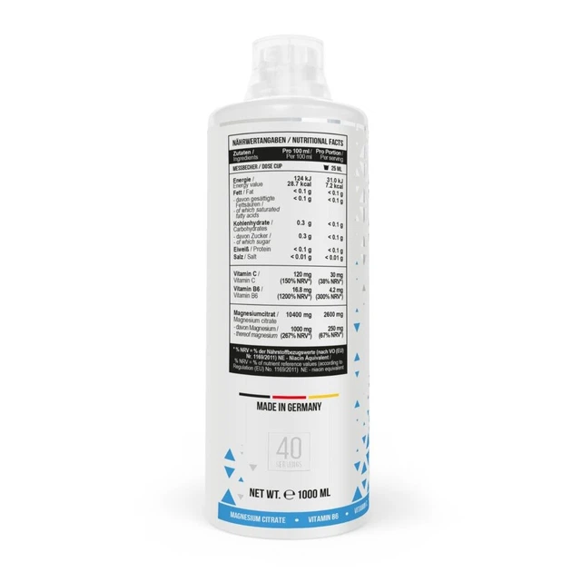 Цитрат магнію MST Nutrition Magnesium Citrate Plus Vitamin B6, 1 л - Вишня з вітаміном В6 - зображення 2