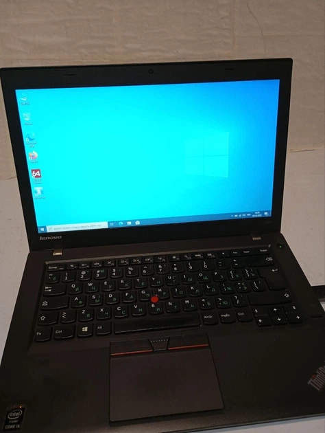 Ультрабук Б-класс Lenovo Thinkpad T450 / 14" (1366x768) TN / Intel Core i5-5200U (2 (4) ядра по 2.2 - 2.7 GHz) / 8 GB DDR3 / 240 GB SSD / Intel HD Graphics 5500 / WebCam б/у - Фото 2 Ультрабук Б-класс Lenovo Thinkpad T450 / 14" (1366x768) TN / Intel Core i5-5200U (2 (4) ядра по 2.2 - 2.7 GHz) / 8 GB DDR3 / 240 GB SSD / Intel HD Graphics 5500 / WebCam б/у - изображение 2