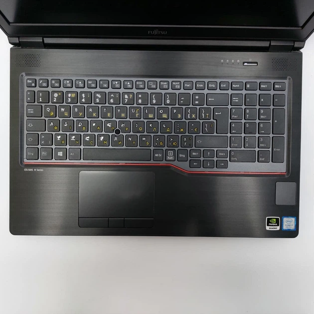 Мобильная рабочая станция Fujitsu Celsius H780 / 15.6" (1920x1080) IPS / Intel Core i7-8750H (6 (12) ядер по 2.2 - 4.1 GHz) / 32 GB DDR4 / 512 GB SSD / nVidia Quadro P600, 4 GB GDDR5, 128-bit / WebCam / Windows 11 Pro б/у - Фото 3 Мобильная рабочая станция Fujitsu Celsius H780 / 15.6" (1920x1080) IPS / Intel Core i7-8750H (6 (12) ядер по 2.2 - 4.1 GHz) / 32 GB DDR4 / 512 GB SSD / nVidia Quadro P600, 4 GB GDDR5, 128-bit / WebCam / Windows 11 Pro б/у - изображение 3