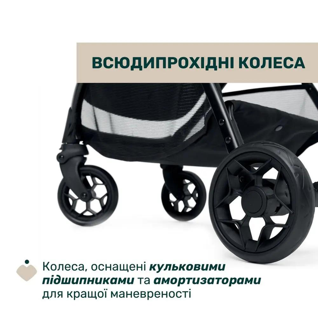Коляска прогулянкова Chicco Glee, light grey 77 - изображение 4
