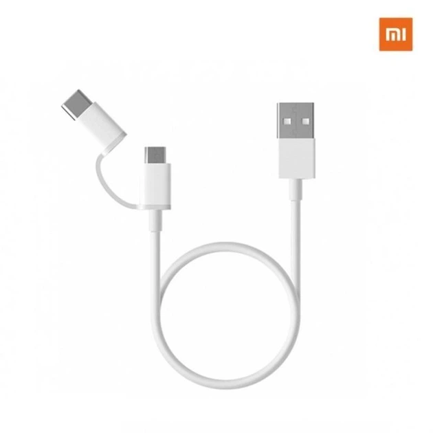 Кабель подвійний Xiaomi Mi cable 2 in 1 Micro USB + Type-C SJV4082TY - зображення 7
