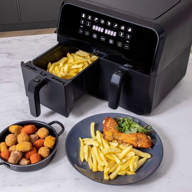 Мультипіч, аерофритюрниця BluMill Dual AFT08003 Black - зображення 4