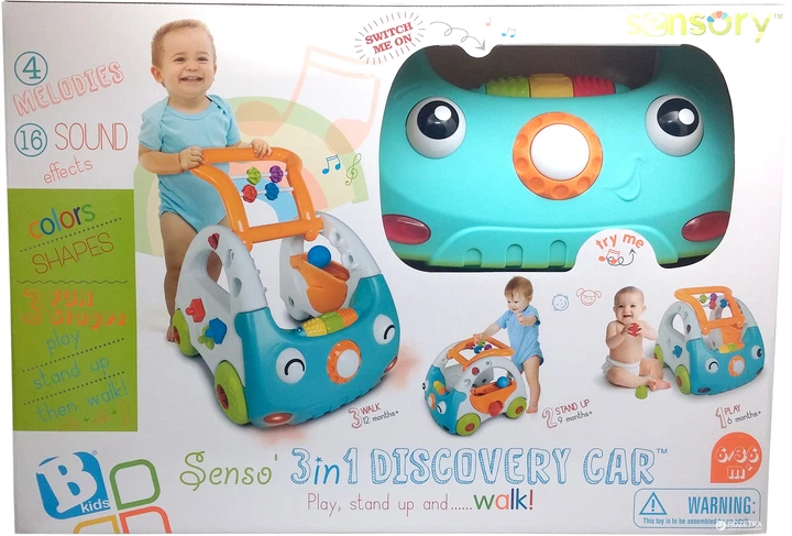 Interaktywne centrum rozwoju Sensory Mój samochód 3 w 1 64 cm (3021105052166) - obraz 3