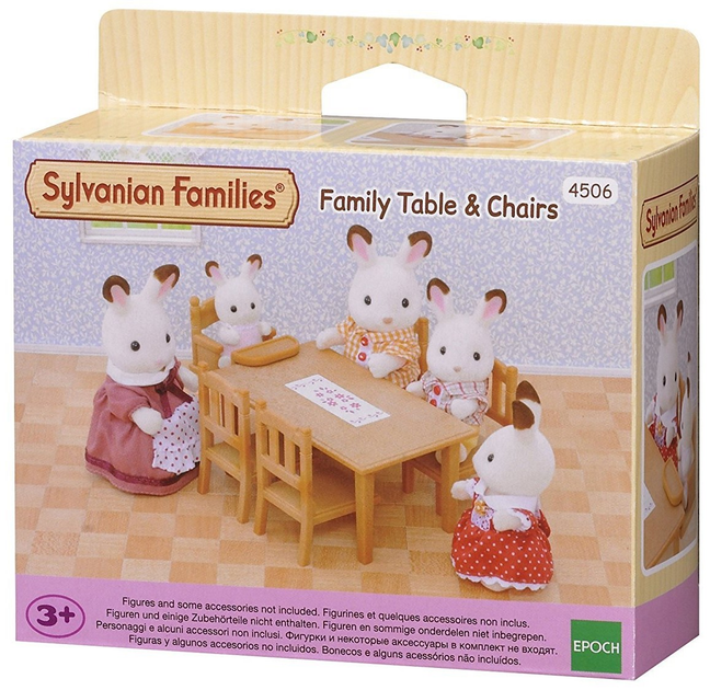 Zestaw Sylvanian Families Zestaw do jadalni. Stół i krzesła (SLV4506) - obraz 1