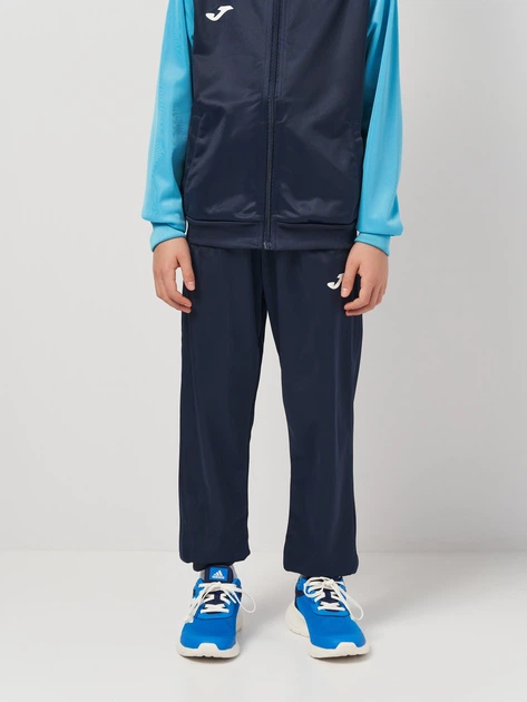Подростковый спортивный костюм (толстовка + штаны) для мальчика Joma Academy IV 101966.342 141-152 см (2XS) Темно-синий/Бирюзовый (8424309451141) - Фото 5 Подростковый спортивный костюм (толстовка + штаны) для мальчика Joma Academy IV 101966.342 141-152 см (2XS) Темно-синий/Бирюзовый (8424309451141) - изображение 5