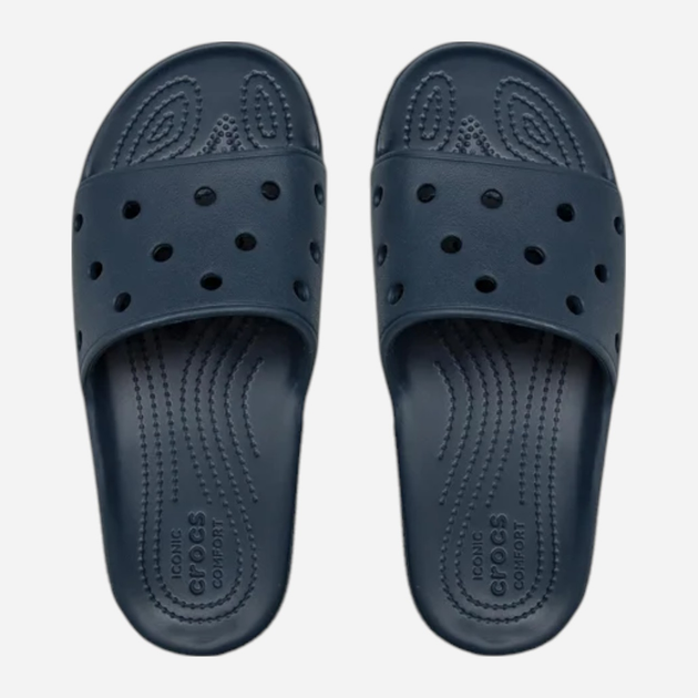 Klapki damskie basenowe Crocs Classic Slide 206121-NAV 37-38 (M5/W7) 23 cm Granatowe - obraz 6