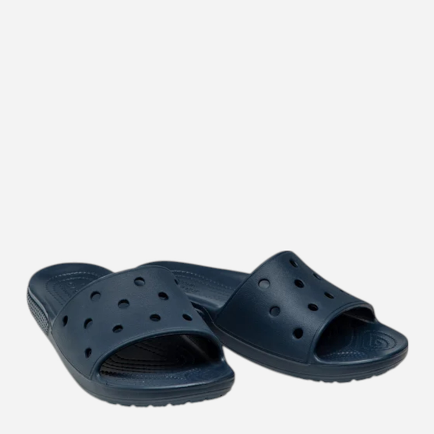 Klapki damskie basenowe Crocs Classic Slide 206121-NAV 39-40 (M7/W9) 25 cm Granatowe - obraz 4