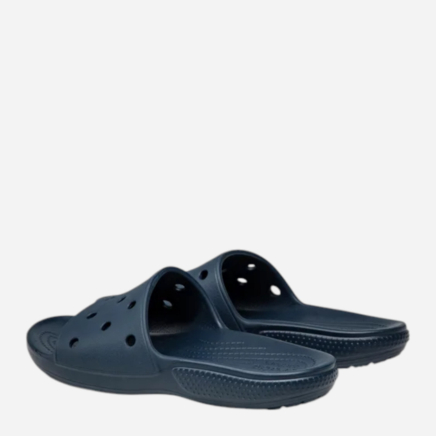 Klapki damskie basenowe Crocs Classic Slide 206121-NAV 39-40 (M7/W9) 25 cm Granatowe - obraz 5