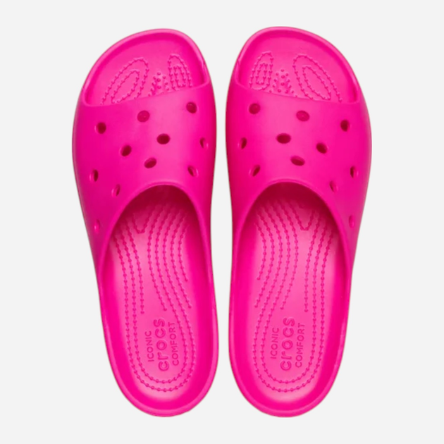 Klapki damskie basenowe Crocs Classic Platform Slide 208180-6TW 39-40 (M7/W9) 25 cm Różowe - obraz 4