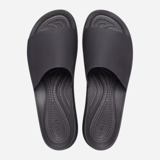 Жіночі шльопанці Crocs Brooklyn Slide 208728-001 38-39 (M6/W8) 24 см Чорні (196265367702) - зображення 3