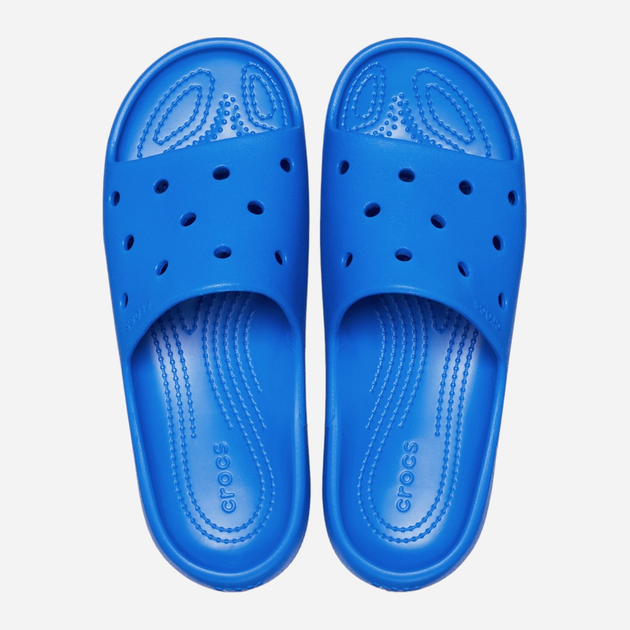 Жіночі шльопанці для пляжу Crocs Classic Slide v2 209401-4KZ 39-40 (M7/W9) 25 см Сині (196265547142) - зображення 3