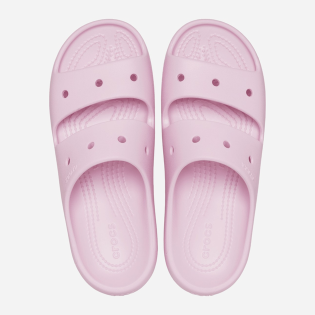Жіночі шльопанці для пляжу Crocs Classic Sandals V2 209403-6GD 36-37 (M4/W6) 22 см Світло-рожеві (196265535309) - зображення 3
