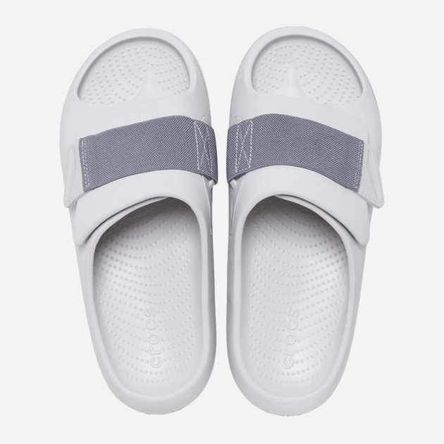 Чоловічі шльопанці для пляжу Crocs Mellow Luxe Recovery Slide 209413-1FT 43-44 (M10/W12) 28 см Світло-сірі (196265656400) - зображення 3