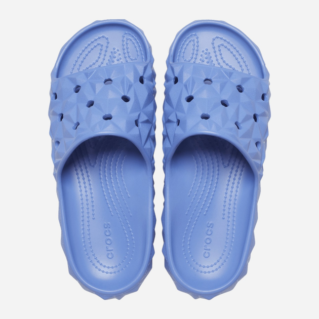Жіночі шльопанці для пляжу Crocs Classic Geometric V2 209608-4ON 37-38 (M5/W7) 23 см Блакитні (196265555253) - зображення 3