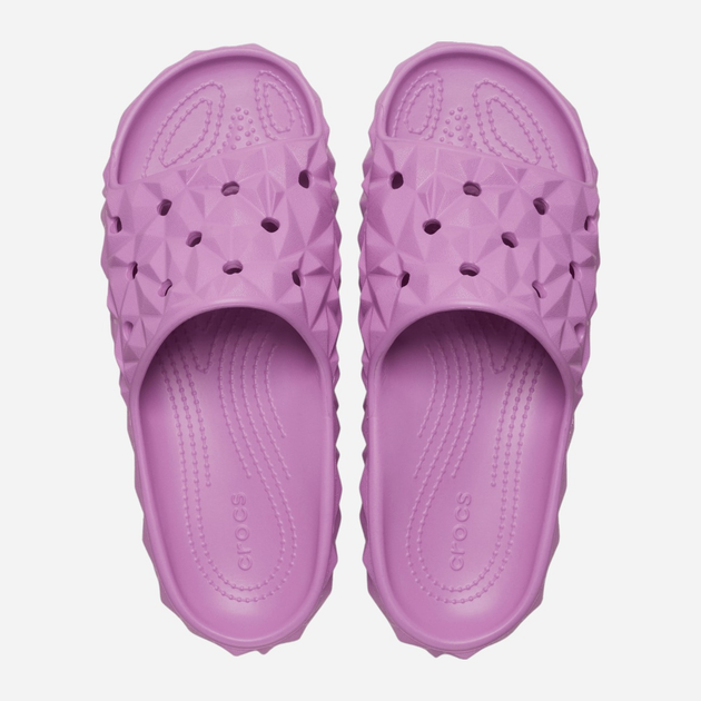 Жіночі шльопанці для пляжу Crocs Classic Geometric V2 209608-6WQ 41-42 (M8/W10) 26 см Фіолетові (196265555765) - зображення 3