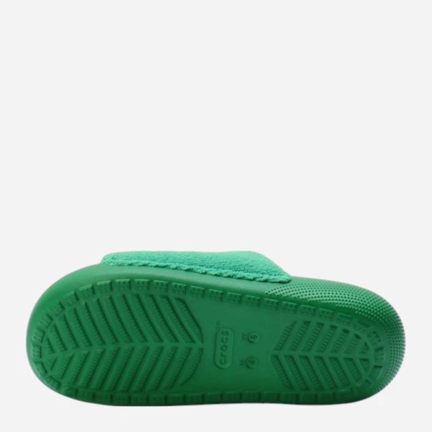 Klapki męskie Crocs Classic Towel Slide 209962-3WH 46-47 (M12) 30 cm Zielone - obraz 5