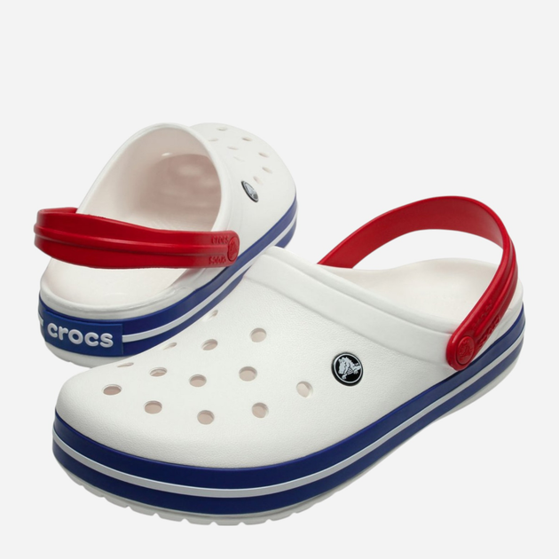 Чоловічі крокси Crocs Crocband 11016-WHBJ 45-46 (M11) 29 см Білі (191448103078) - зображення 2