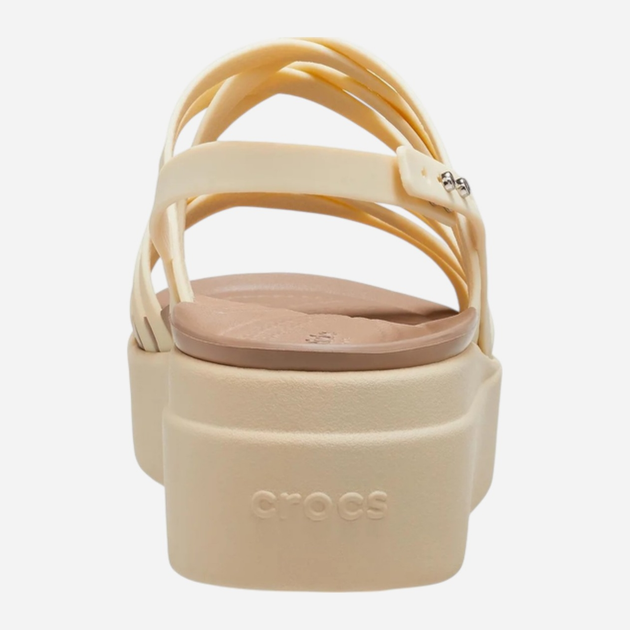 Жіночі сандалії Crocs Brooklyn Strappy Low 206751-2Y2 39-40 (M7/W9) 25 см Бежеві (196265212958) - зображення 5