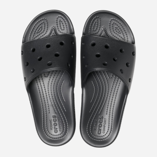 Чоловічі шльопанці для пляжу Crocs Jibbitz Classic 206121-BLK 46-47 (M12) 30 см Чорні (191448438330) - зображення 4