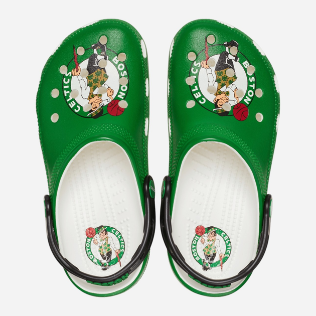 Chodaki męskie Crocs NBA Boston Celtics Classic Clog 209442-100 43-44 (M10/W12) 28 cm Zielone - obraz 3