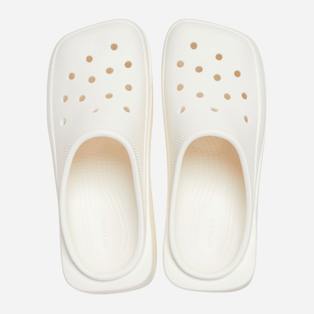 Chodaki damskie na platformie Crocs Classic Blunt Toe 209562-0WV 38-39 (M6/W8) 24 cm Mlecznie - obraz 3