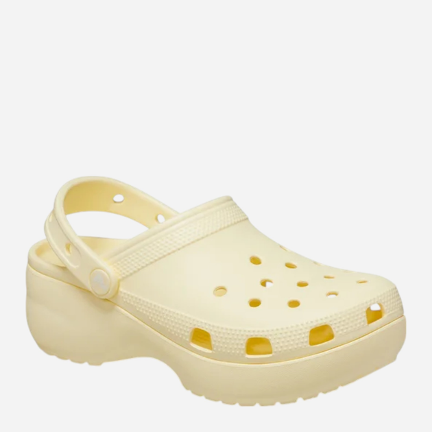 Жіночі крокси Crocs Classic Platform Clog W 206750-76O 41-42 (M8/W10) 26 см Світло-бежеві (196265649822) - зображення 2