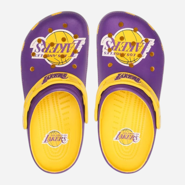 Chodaki damskie Crocs NBA Los Angeles Lakers Cls Clg 208650-75Y 36-37 (M4/W6) 22 cm Fioletowe - obraz 6