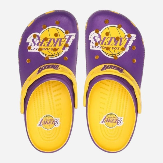 Чоловічі крокси Crocs NBA Los Angeles Lakers Cls Clg 208650-75Y 45-46 (M11) 29 см Фіолетові (196265334889) - зображення 3