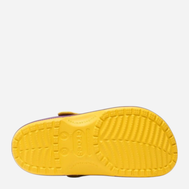 Чоловічі крокси Crocs NBA Los Angeles Lakers Cls Clg 208650-75Y 42-43 (M9/W11) 27 см Фіолетові (196265335008) - зображення 4