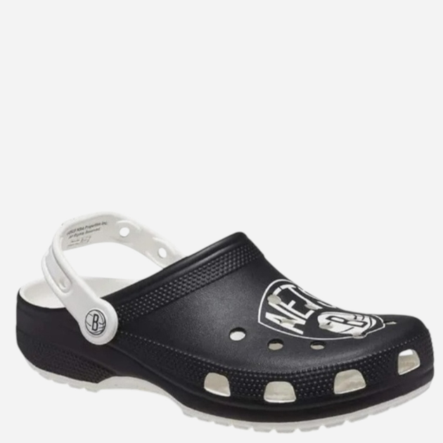 Чоловічі крокси Crocs NBA Brooklyn Nets Cls Clog 208651-103 45-46 (M11) 29 см Чорні (196265335169) - зображення 3