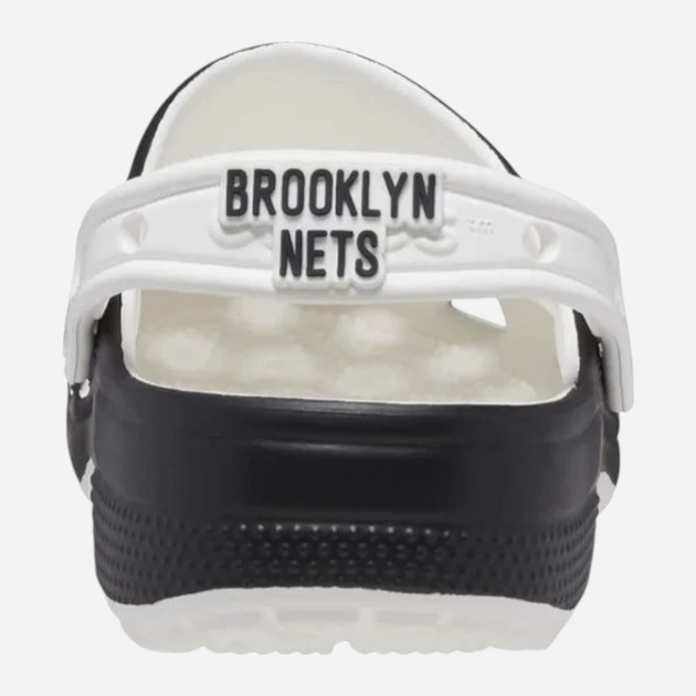 Жіночі крокси Crocs NBA Brooklyn Nets Cls Clog 208651-103 39-40 (M7/W9) 25 см Чорні (196265335268) - зображення 6