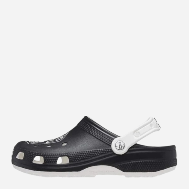 Чоловічі крокси Crocs NBA Brooklyn Nets Cls Clog 208651-103 46-47 (M12) 30 см Чорні (196265335176) - зображення 4