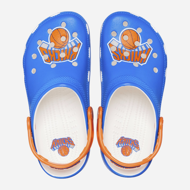 Chodaki damskie Crocs NBA New York Knicks Classic Clog 208862-100 36-37 (M4/W6) 22 cm Niebieskie - obraz 3