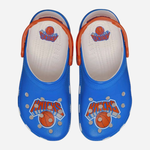 Чоловічі крокси Crocs NBA New York Knicks Classic Clog 208862-100 42-43 (M9/W11) 27 см Блакитні (196265420391) - зображення 5