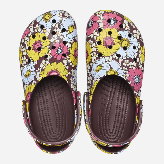 Chodaki damskie Crocs Classic Retro Floral Clog 208954-DCMT 38-39 (M6/W8) 24 cm Wielokolorowe - obraz 5