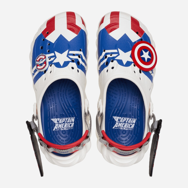 Chodaki męskie Crocs Captain America Echo Clog 209478-100 39-40 (M7/W9) 25 cm Białe - obraz 3