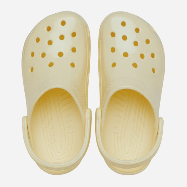 Chodaki damskie Crocs Classic High Shine Clog 209609-76O 38-39 (M6/W8) 24 cm Jasnobeżowe - obraz 3
