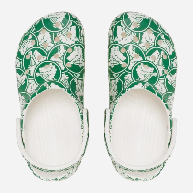 Жіночі крокси Crocs Classic Duke Print Clog 210003-3WH 39-40 (M7/W9) 25 см Зелені (196265677337) - зображення 3
