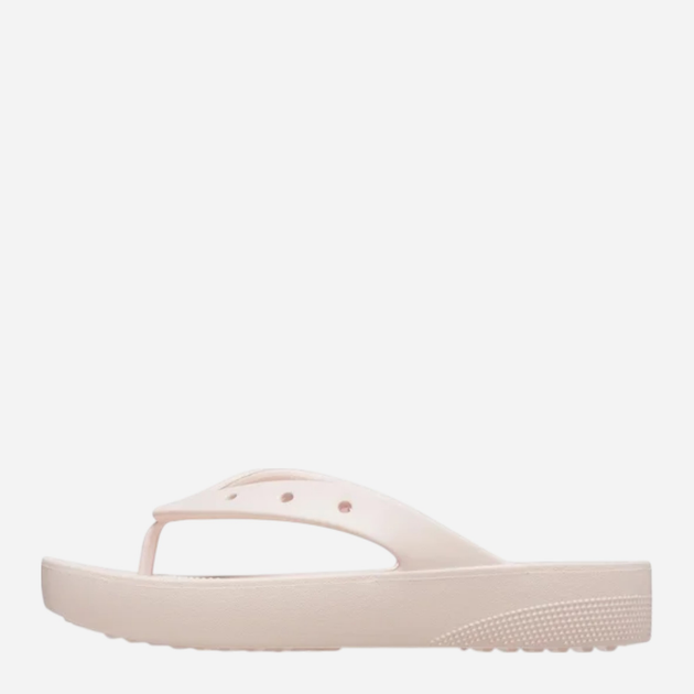 Klapki japonki damskie na platformie Crocs Classic Platform 207714-FLGO 36-37 (M4/W6) 22 cm Jasnoróżowe - obraz 3