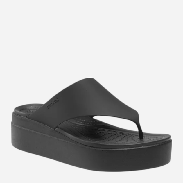 Жіночі в'єтнамки Crocs Brooklyn Flip 208727-001 39-40 (M7/W9) 25 см Чорні (196265368143) - зображення 4