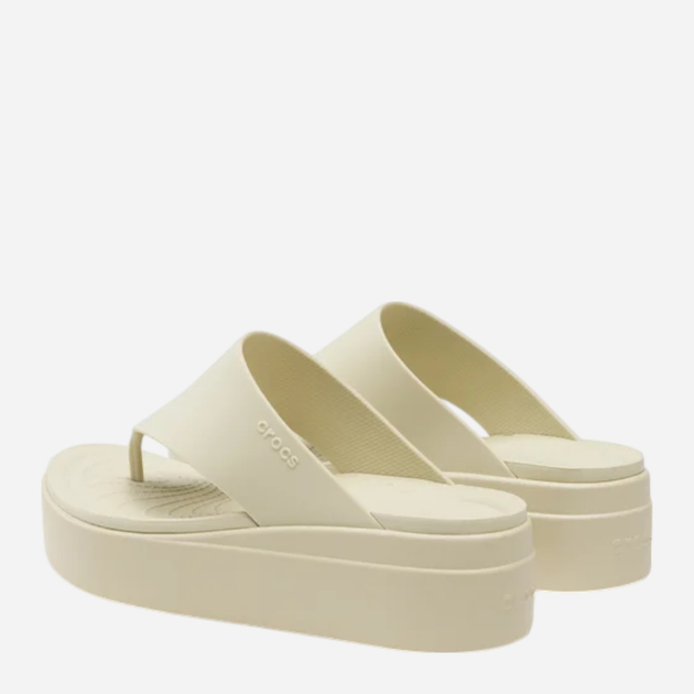 Жіночі в'єтнамки Crocs Brooklyn Flip 208727-2Y2 36-37 (M4/W6) 22 см Бежеві (196265368198) - зображення 4