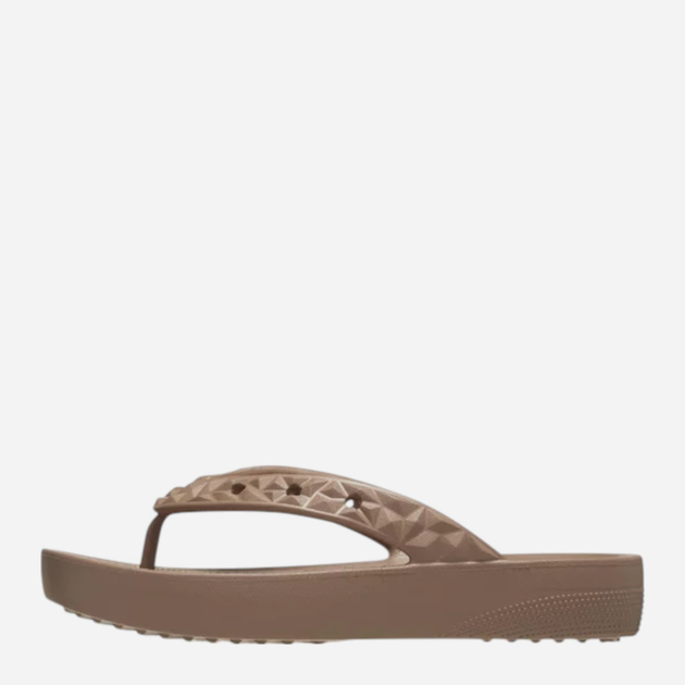 Жіночі в'єтнамки для пляжу Crocs Classic Platform Geometric Flip 209565-2Q9 39-40 (M7/W9) 25 см Світло-коричневі (196265553372) - зображення 3