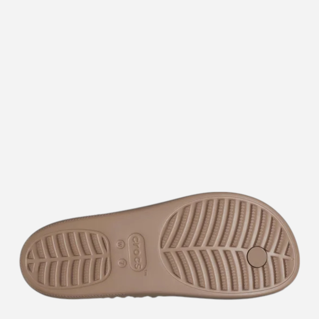 Жіночі в'єтнамки для пляжу Crocs Classic Platform Geometric Flip 209565-2Q9 39-40 (M7/W9) 25 см Світло-коричневі (196265553372) - зображення 6