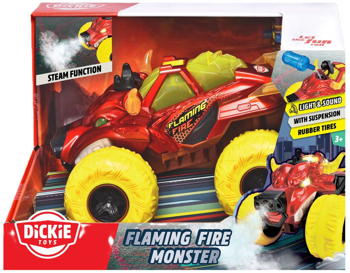 Pojazd Dickie Fire Monster 25 cm (4006333088735) - obraz 1