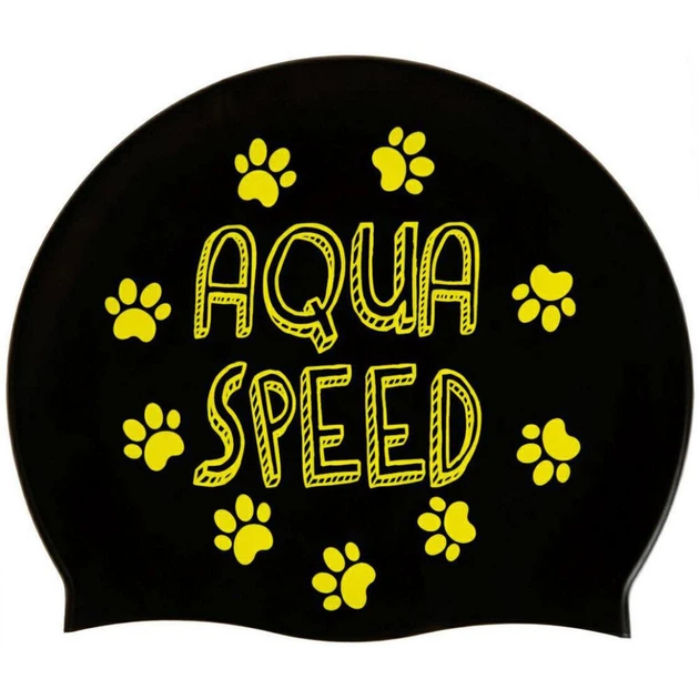Шапка для плавания KIDDIE Aqua Speed 142-07 черный, OSFM - изображение 3