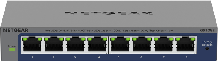 Przełącznik Netgear GS108E (GS108E-400EUS) - obraz 1