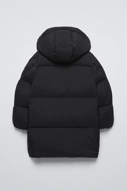 Зимняя куртка для девочки Zara 164 размер черная 0562773800 - изображение 2